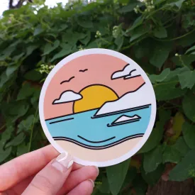 The Sunset Tee Sticker