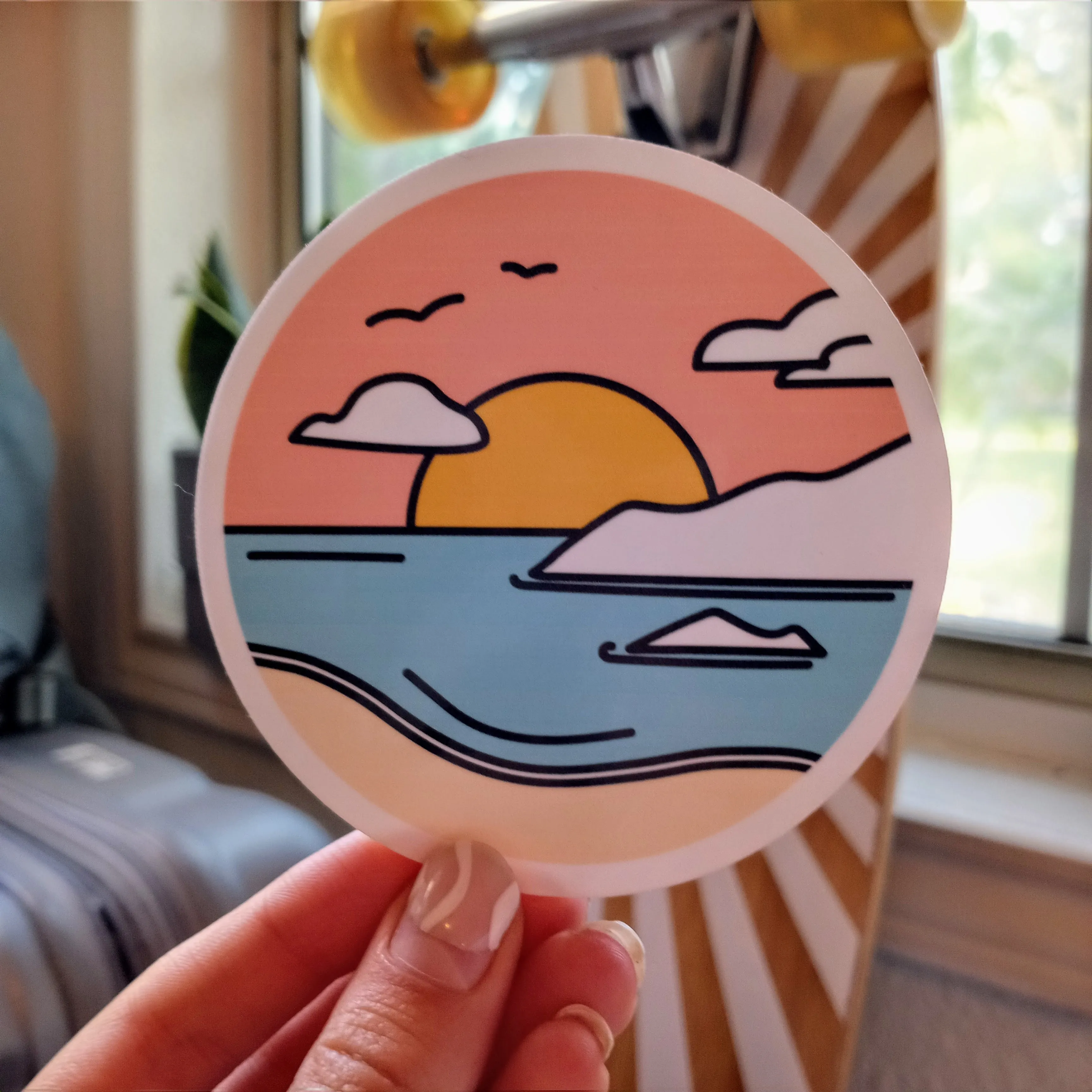 The Sunset Tee Sticker