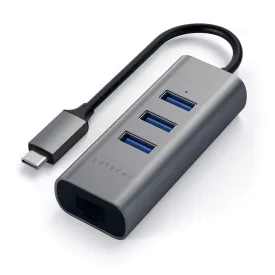 Type-C 2-in-1 USB Hub with Ethernet