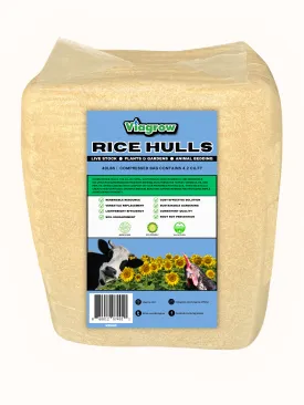 Viagrow 40LB Rice Hulls Compressed Bag (EA)